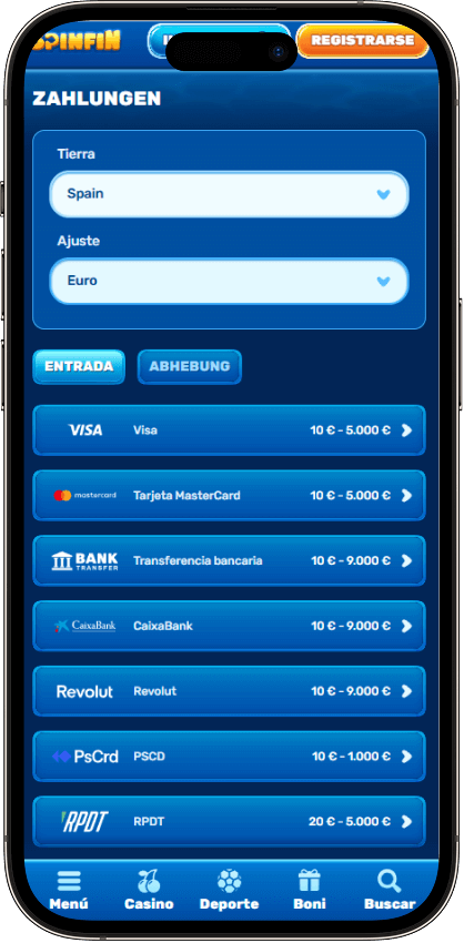 Spinfin Casino Pagos